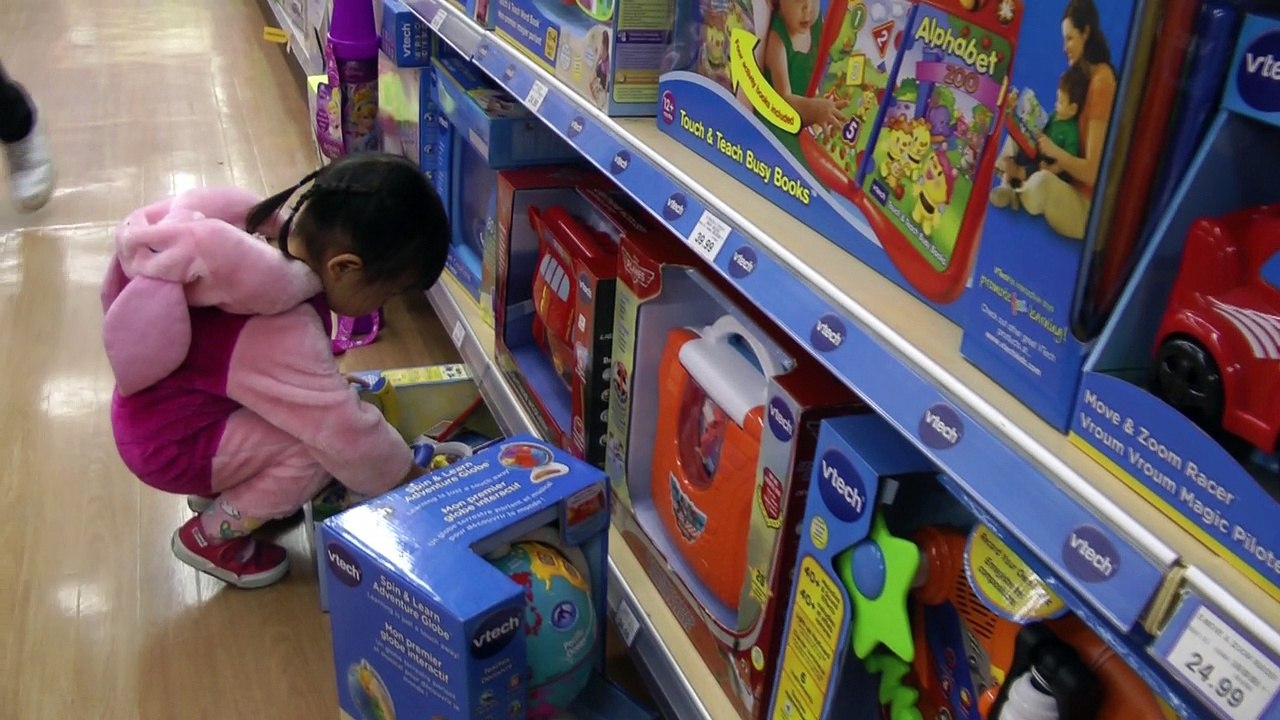 Girl Is Scared Of The Toy