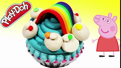 Play Doh! - rainbow cream cupcake --- Peppa Pig Español toys
