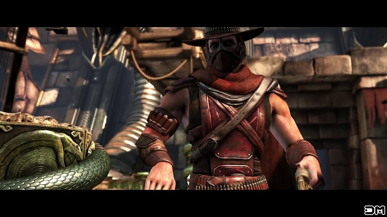 Mortal Kombat X All Characters Perform Erron Black Sand Storm Fatality