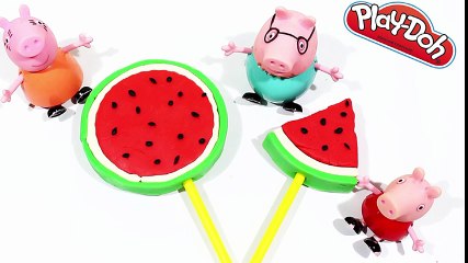 Play doh watermelon cream cake play dough with peppa pig español