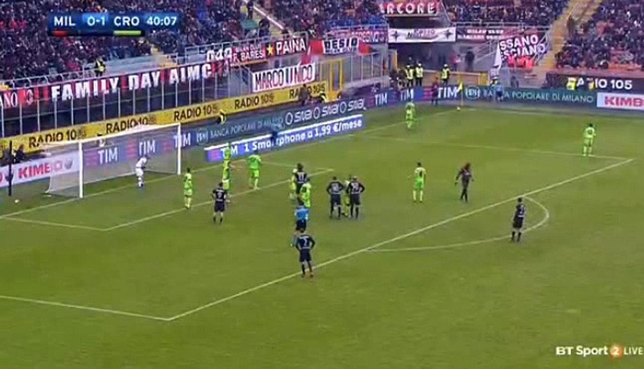 Mario Pasalic  Goal HD - AC Milan	1-1	Crotone 04.12.2016