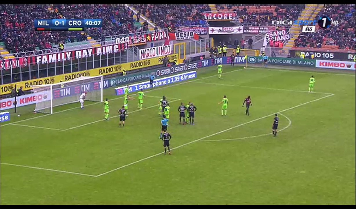 Mario Pasalic Goal HD - AC Milan 1-1 Crotone - 04.12.2016