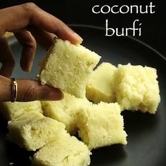 Download Video: coconut burfi recipe _ kobbari mithai recipe _ nariyal barfi recipe