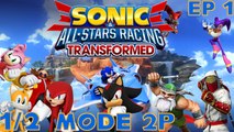 Let's play Sonic & All-stars Racing Transformed - Mode 2P avec MarioandOlimar Épisode 1 - Courses p1