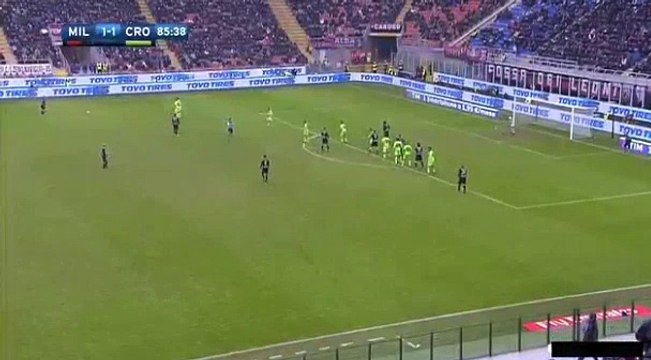 Gianluca Lapadula Goal HD - AC Milan 2 - 1 Crotone - 04.12.2016
