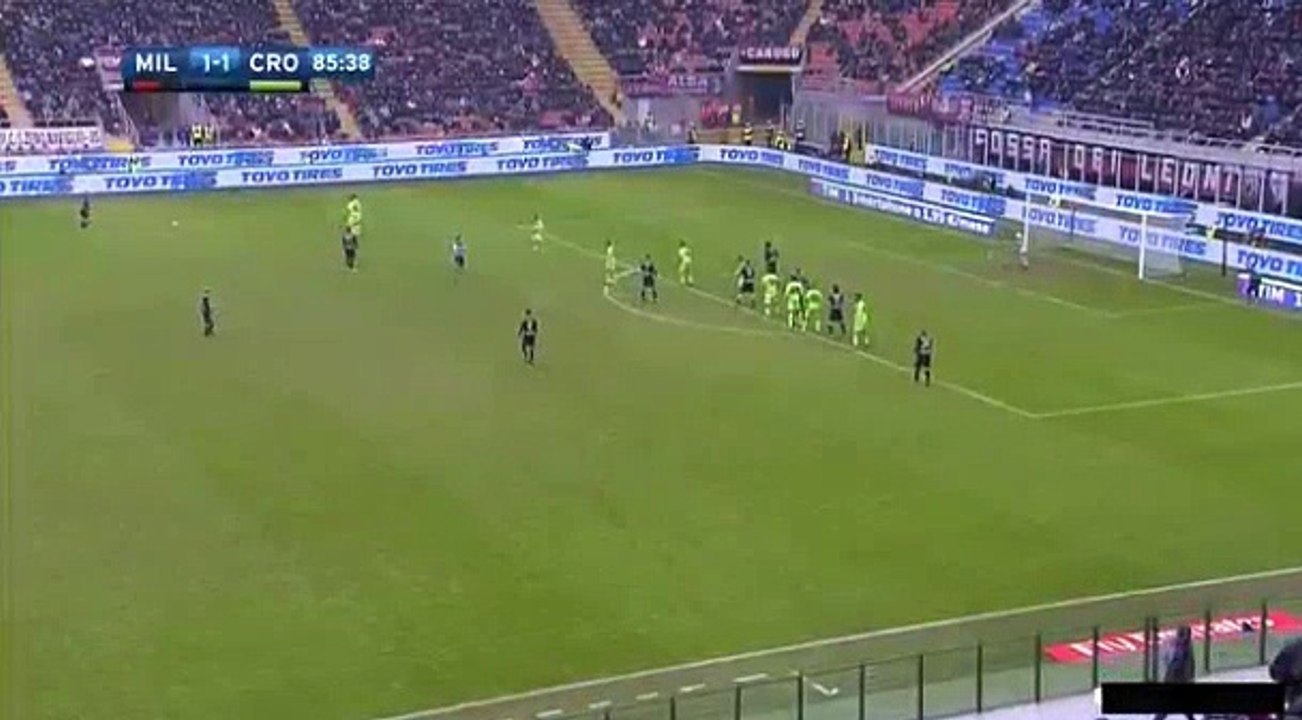 Gianluca Lapadula Goal HD - AC Milan 2  - 1 Crotone - 04.12.2016