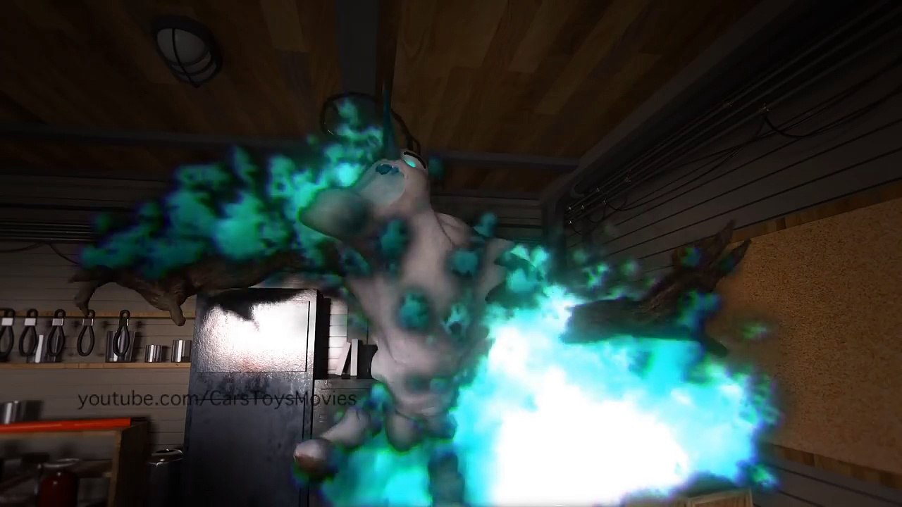 Frozen Ice-Mater vs Ice-Monster Disney pixar Cars Toys Movies | Cars 3 Shorts