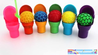 Learn Colors! Squishy Balls for Kids Slime Finger Family Nursery Rhymes Compilation - GAK