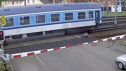 People Almost Getting Hit by a Train Compilation [2015]