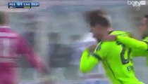 Marco Borriello Amazing Goal - Pescara Calcio 0-1 Cagliari Calcio - (04/12/2016)