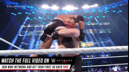 Goldberg vs. Brock Lesnar- Survivor Series 2016 on WWE Network