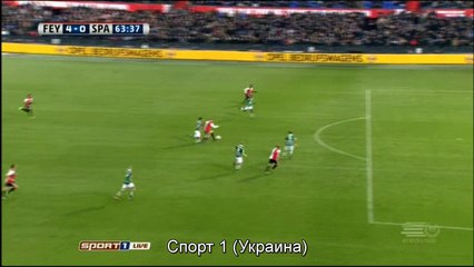 Nicolai Jorgensen  Goal HD - Feyenoord 4-0 Sparta Rotterdam 04.12.2016433