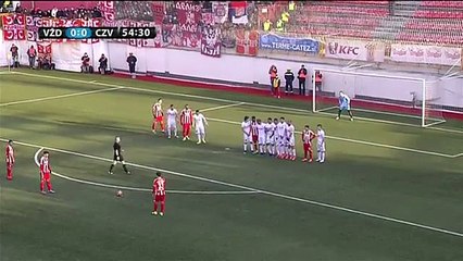 Voždovac - Crvena Zvezda  ~ 0 - 1 ~  Goal  D. Anđelković (SERBIA׃ Super Liga - 04.12.2016)