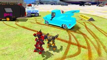 Transformers Stinger and Optimus Prime & Bumblebee Disney cars Yeti & Elvis Childrens Songs #2