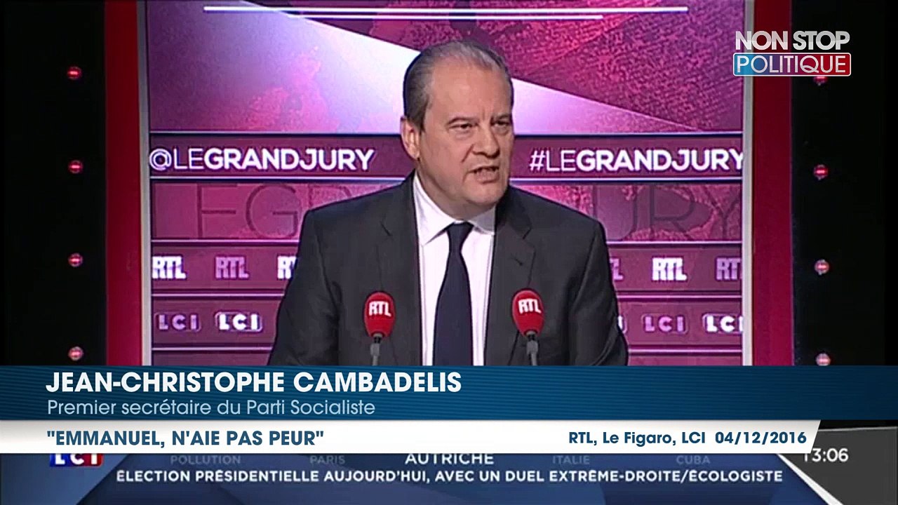 Primaire à gauche : "Emmanuel (Macron), n'aie pas peur" lance Jean-Christophe Cambadélis