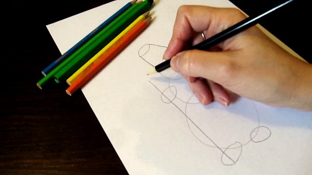 Как быстро нарисовать снеговика для детей How fast to draw a snowman for kids