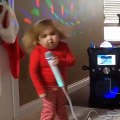 A small girl and dancing imitation- nice video