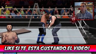 AJ STYLES vs DEAN AMBROSE TLC MATCH 2016 !!! WWE 2K17