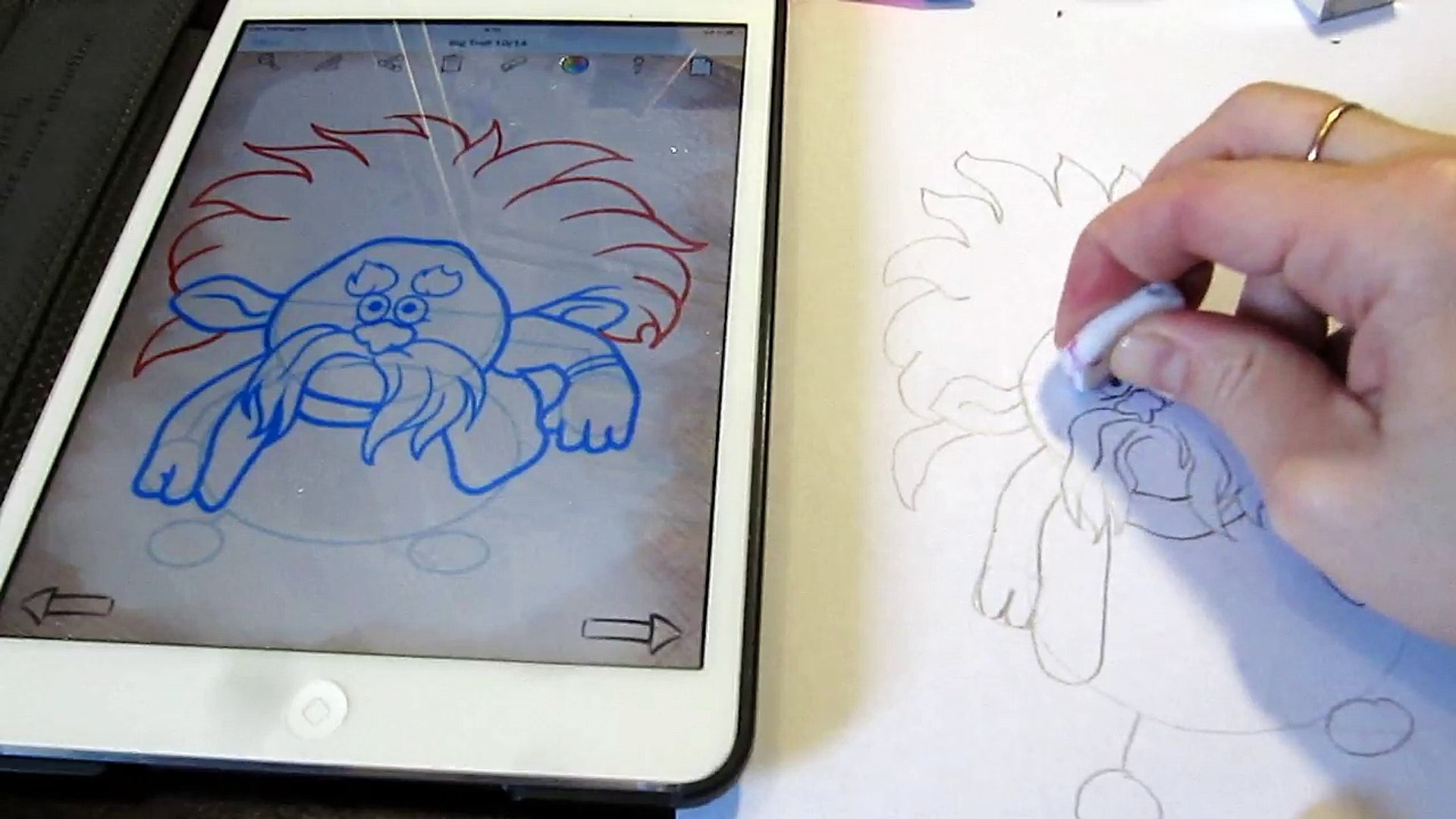 ⁣Trolls 2016 How to draw Big Troll Тролли 2016 Как нарисовать большого тролля