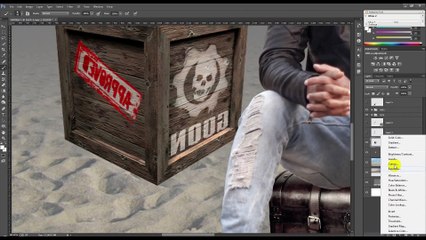Photoshop Building transitional blended layers