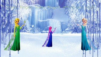 The Finger Family  Frozen Elsa the Snow Queen Family Cartoon Animation Nursery Rhymes