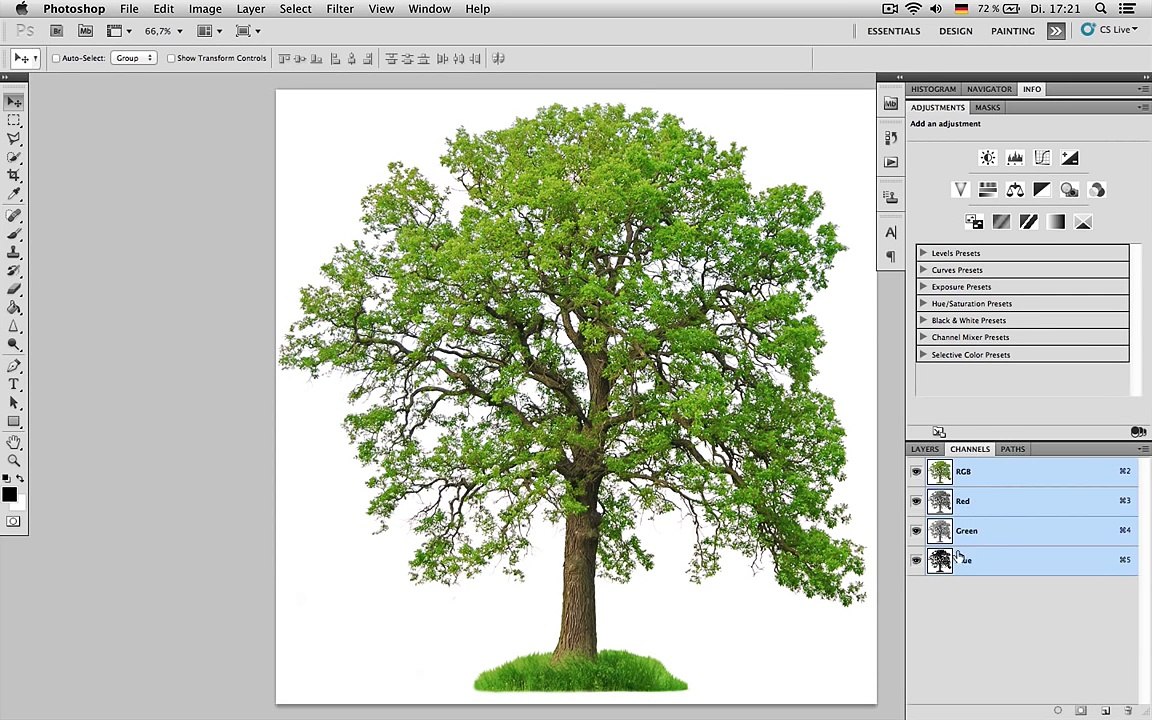 Photoshop CS6 Blueprint Effect