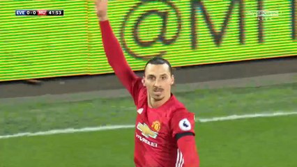 Zlatan Ibrahimovic Goal HD - Everton 0-1 Manchester United - 04.12.2016