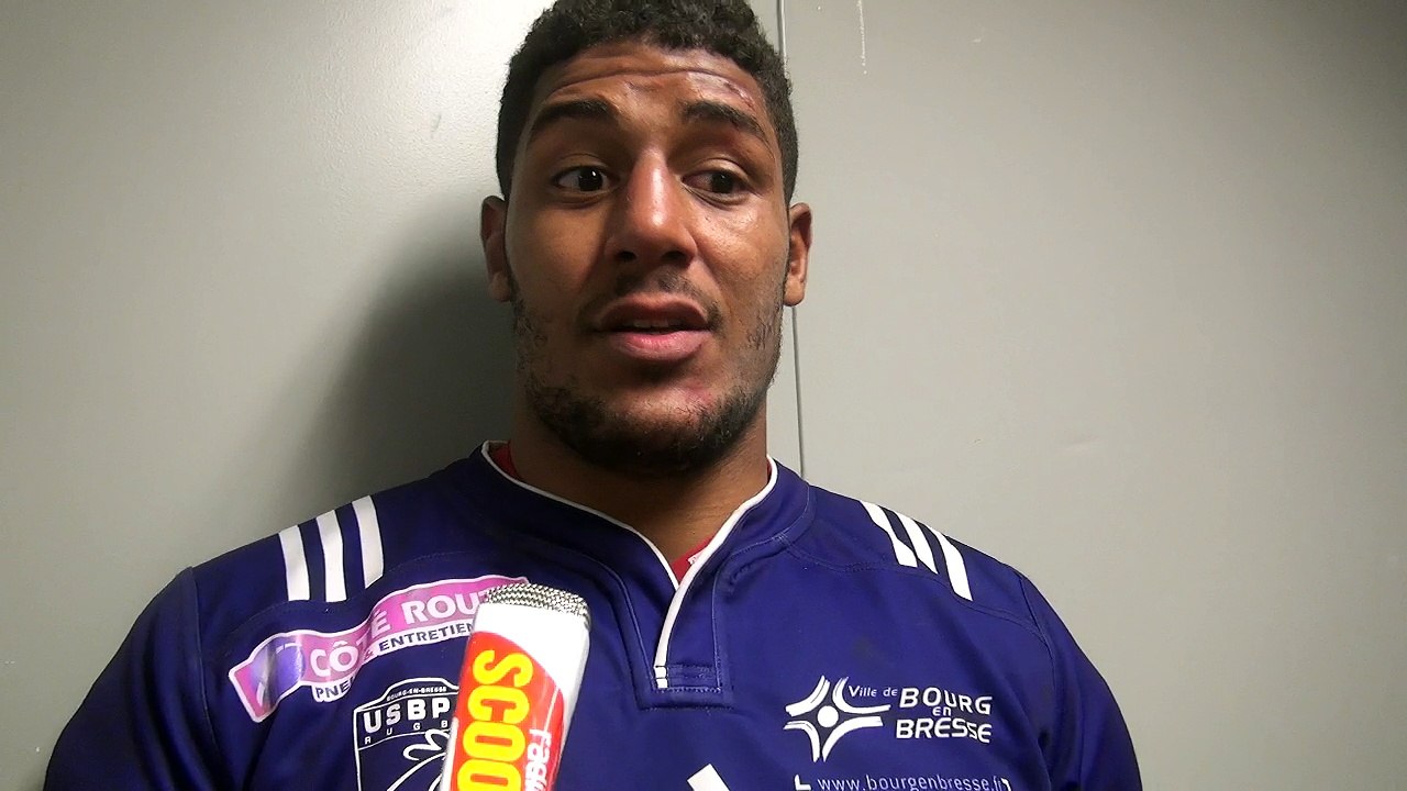 Rugby Fédérale 1 - Dimitri Jean-Etienne réagit après USB - Aubenas