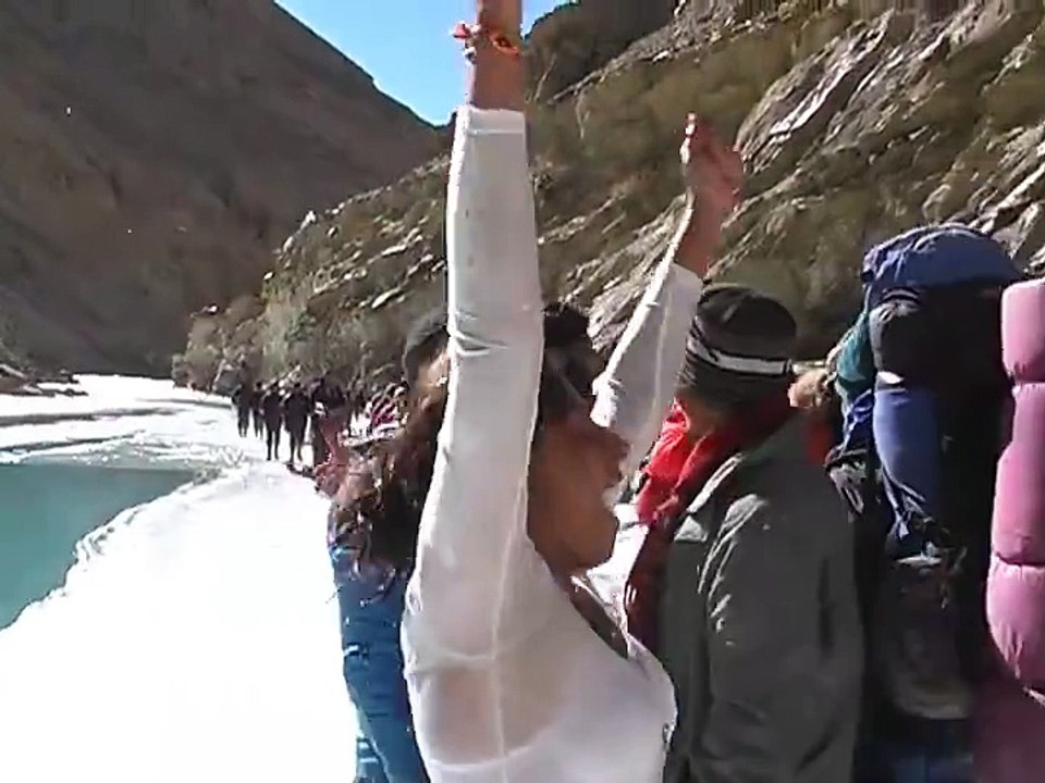 A dip into cool water ....very interesting experience.