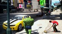Incredible Hulk ! Marvel & Avengers The Amazing Bumblebee Transformers cars meets