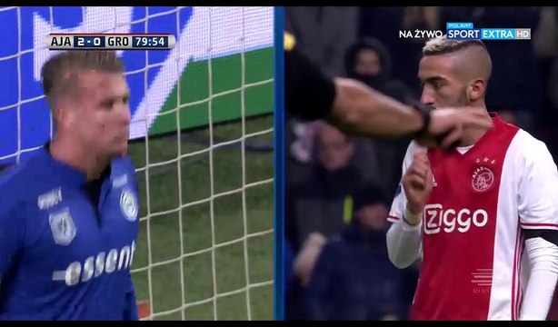 Hakim Ziyech (Penalty missed) HD - Ajax 2-0 Groningen - 04.12.2016