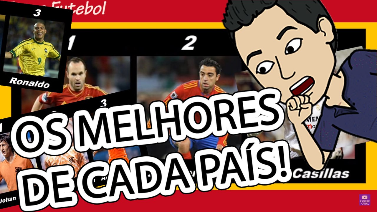 Melhores Jogadores de Todos os Tempos - TOP 3 de Cada País