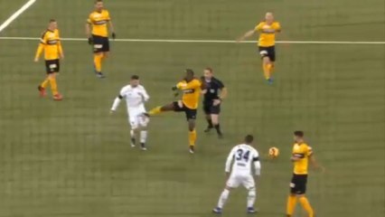 Nuhu Kasim Gets Sent Off For A Wild Kick vs FC Basel!