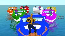 Colors Spiderman Singing Hokey Pokey Dance For Children | Row Row Row Your Boat And Nursery Rhymes