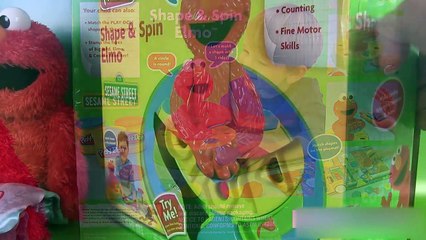 Play Doh Elmo Shape & Spin Pâte à modeler avec sons Apprendre les formes
