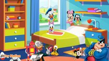 Five Little Disney Babies Jumping on the Bed | Five Little Monkeys Jumping on the Bed Nursery Rhyme