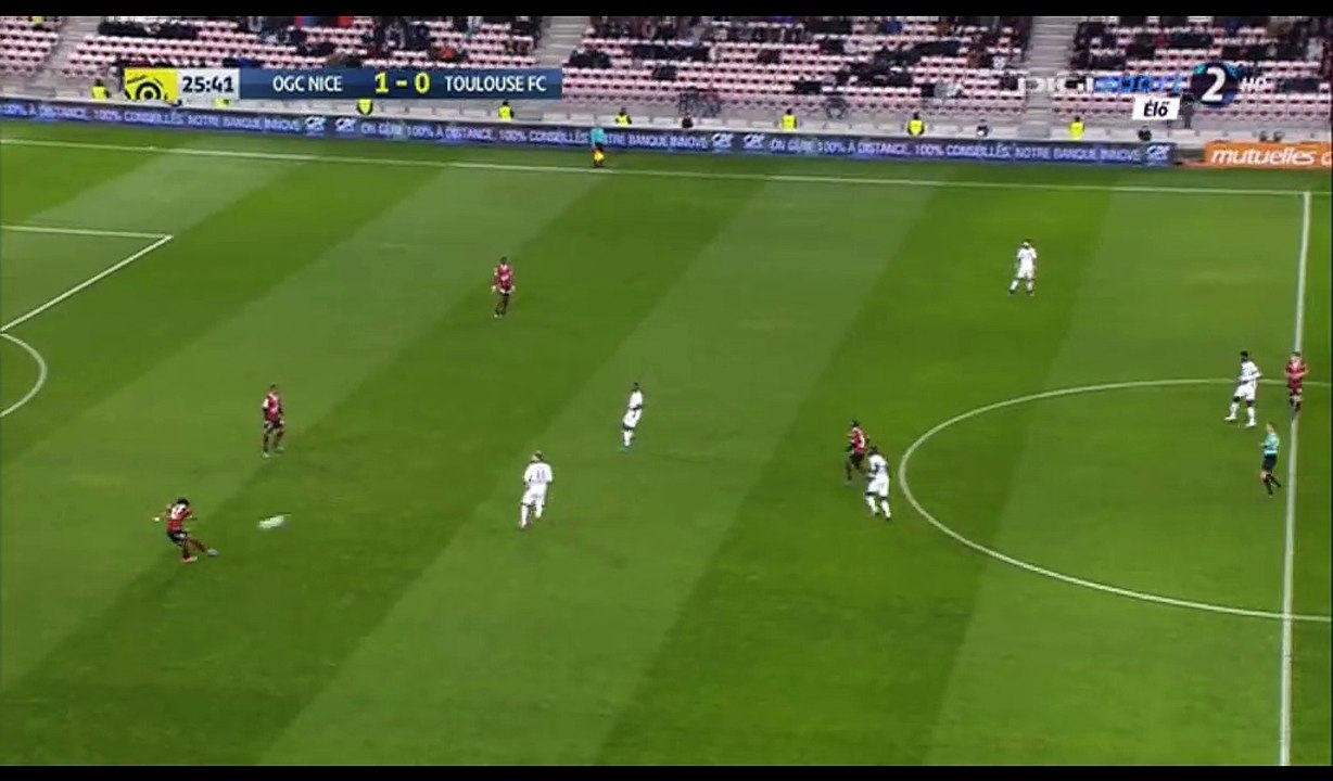 Younes Belhanda Goal HD - Nice 2-0 Toulouse - 04.12.2016