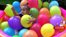 1 HOURS Colours Wet Balloons Compilation - More 100   Apple Balloon Finger Song, Water, Candy