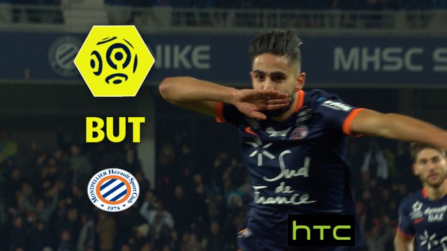 But Ryad BOUDEBOUZ (80ème) / Montpellier Hérault SC - Paris Saint-Germain - (3-0) - (MHSC-PARIS) / 2016-17