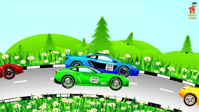 Развивающий мультик про цифры и цвета Собираем спортивную машинку Гонки Мультики про машинки