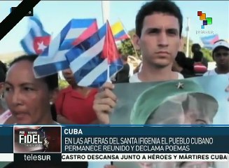Santiagueros rinden homenaje a Fidel Castro
