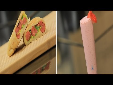 سندوتش هوت دوج بصوص برنيز - ميلك تشيك الفراولة | سندوتش وحاجة ساقعة حلقة كاملة