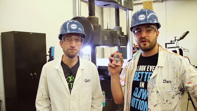 Hydraulic Press in Slow Motion - The Slow Mo Guys