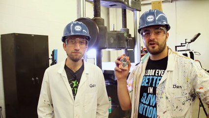Hydraulic Press in Slow Motion - The Slow Mo Guys