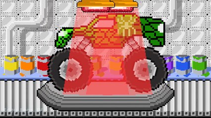 Spiderman Monster Trucks Coloring Compilation - Superhero PIXEL Surprise Eggs Learn Colors For Kids