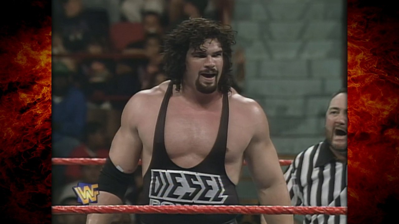 "Fake" Diesel (Kane) w/ Jim Ross vs Marc Mero w/ Sable 10/7/96