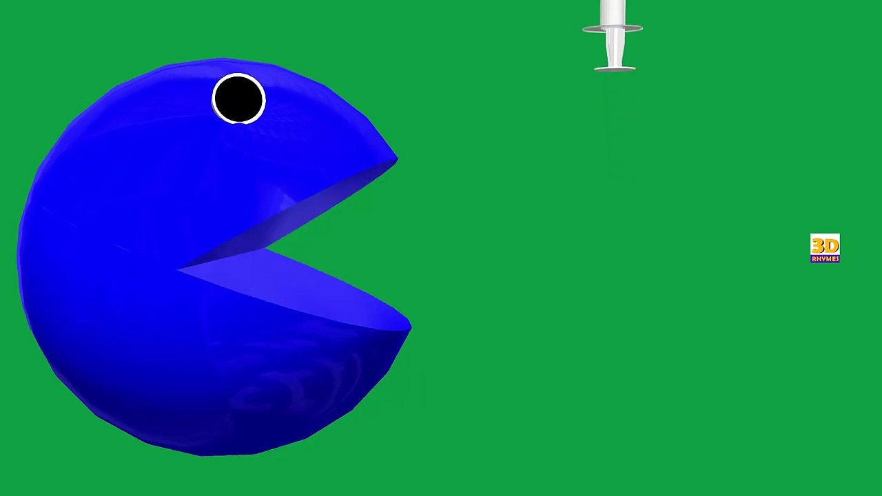 Pacman Funny Learning Colors Videos for Children Kids Baby Toddlers Teach Colours Pacman Injection