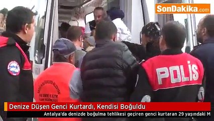 Denize Düşen Genci Kurtardı, Kendisi Boğuldu