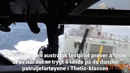 Helikopter Pilotunun Fırtınada Gemi Üzerine Heyecan Verici İniş Mücadelesi