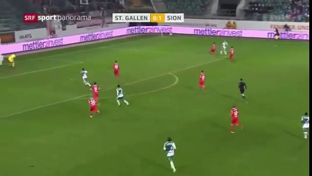 FC St.Gallen 1:1 FC Sion (Swiss Super League 17. Runde 2016/2017 4.December 2016)